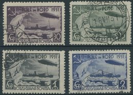 SOWJETUNION 402-05A/C O, 1931, Polarfahrt, Gezähnt, Prachtsatz - Other & Unclassified