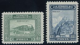 TÜRKEI 886,889 *, 1929, 21/2 K. Und 121/2 K. Freimarken, Falzrest, 2 Prachtwerte - Other & Unclassified