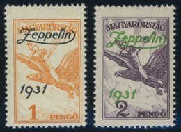 UNGARN 478/9 *, 1931, Graf Zeppelin, Falzrest, Pracht - Sonstige & Ohne Zuordnung