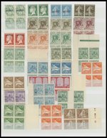ALGERIEN VB **, 1924-27, Partie Von 37 Verschiedenen Postfrischen Viererblocks, Mit Portomarken, Prachterhaltung - Algeria (1962-...)