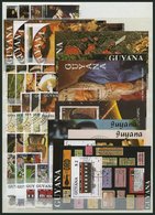 GUYANA O, 1983-89, Partie Verschiedener Kompletter Ausgaben Und Blocks, Pracht, Mi. 367.- - Guiana (1966-...)