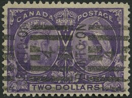 KANADA 50 O, 1897, 2 $ Violett, Pracht, Signiert Gebrüder Senf, Mi. 500.- - Ungebraucht
