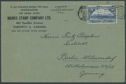 1933, 5 C. Postkonferenz Ottawa Auf Ersttags-Bedarfsbrief Nach Berlin, Feinst -> Automatically Generated Translation: 19 - Unused Stamps
