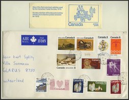 KANADA Brief,*,o, **, 1938-82, Vielseitige Interessante Sammlung Mit U.a. Ca. 110 Belegen (FDC`s, Erstflüge, Ganzsachen  - Neufs