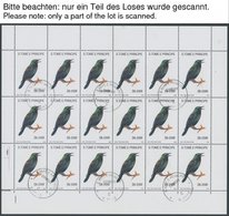 SAO TOME UND PRINCIPE 1330-33KB O, 1992, Fauna Und Flora Im Kleinbogensatz (18), Marken Pracht, Mi. 720.- - Sao Tome Et Principe