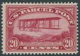 USA Pa 8 *, Scott Q 8, 1912, 20 C. Doppeldecker Wright, Mehrere Falzreste, Pracht, $ 120 - Oblitérés