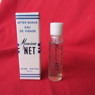 Ancien échantillon Flacon Tube Miniature Publicitaire After Shave, Eau Du Visage, Mr Net De Jean Patou - Miniatures (avec Boite)