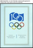 SPORT **,Brief , Präsentation Der Philatelie Kollektion Zum 100 Jährigen Bestehen Des IOC In 3 Bolaffi Spezialalben (dre - Sonstige & Ohne Zuordnung