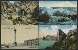 ALTE POSTKARTEN - RUSSLAN 1915/6, 4 Verschiedene Feldpostkarten: 2 Ansichten Von Der Krim, Je Eine Vom Kaukasus Und St.  - Russland