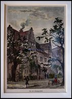BERLIN: Die Alte Schloßapotheke, Kolorierter Holzstich Um 1880 - Lithographien