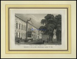 BERLIN: Palais Des Prinzen Von Preußen, Sta-St. Von Hintze/Finden Um 1833 - Lithographien