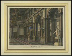BERLIN: Der Festsaal Im Rathaus, Kolorierter Holzstich Um 1880 - Lithografieën