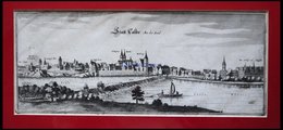 CALBE/SAALE, Gesamtansicht, Kupferstich Von Merian Um 1645 - Lithographies