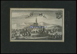 GRAFENAU/NDB., Gesamtansicht, Kupferstich Von Ertl, 1687 - Lithografieën