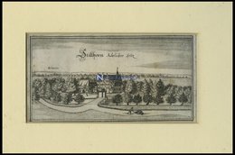 HAMBURG: Schloß Stillhorn, Kupferstich Von Merian Um 1645 - Lithographies