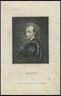 Van Dyck, Stahlstich Von B.I. Um 1840 - Lithografieën