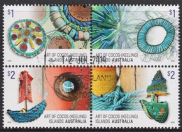 Cocos Islands 2016 Art Of Cocos Set As Block Of 4 CTO - Kokosinseln (Keeling Islands)