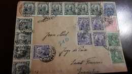 O) 1906 CIRCA - BRAZIL, ARISTIDES 10r, BENJAMIN CONSTANT 20r, MANUEL DEODORO DA FONSECA 200r,  FROM PORTO ALEGRE TO SAN - Lettres & Documents