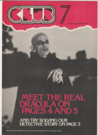 Revue CLUB 7 En Anglais DRACULA 8 Pages En 1979 An MGP Magazine Series 19 - Culture