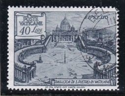 1949 Vaticano Vatican BASILICHE ROMANE 40L Espresso Usato USED Express - Exprès