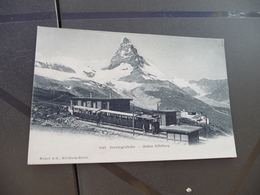 CPA Suisse Swizerland Gernergrafbahn Station Riffelberg - Autres & Non Classés
