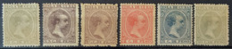 CUBA - MLH - Sc# 135, 138, 142, 144, 146, 149 - Kuba (1874-1898)
