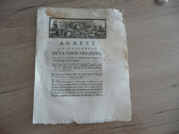 Arrest De Règlement De La Cour Des Aydes Droit De Marque Et Contrôle Ouvrages Or Et Argent 19/05/1782 Mouillures - Gesetze & Erlasse