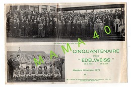 RUGBY - 64 - OLORON STE MARIE - CINQUANTENAIRE DES EDELWEISS - PHOTO DES ANCIENS ET DE L'EQUIPE GAGNANTE EN ANGLETERRE - Rugby