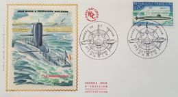 FDC France.  Le Redoutable Sous-marin Nucleaire Lanceur D'Engins SNLE ( YT 1615) - Submarines