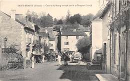 86-SAINT-BENOIT- CENTRE DU BOURG OCCUPE PAR LE 4e DRAGON 1914 - Saint Benoit