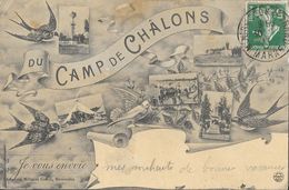 Souvenir: Du Camp De Chalons, Je Vous Envoie... Multivues - Librairie Militaire Guérin - Kasernen