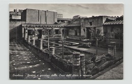 ITALIE ERCOLANO PORTICO E GIARDINO DELLA CASA DELL ATRIO A MOSAICO - Ercolano