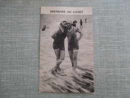 CPA 66 SOUVENIR DU CANET FEMMES BAIGNEUSES - Canet En Roussillon