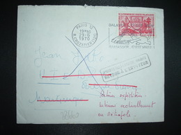 LETTRE TP LENS 0,40 OBL.MEC.29-6 1970 PARIS 12 + RETOUR FORT DE FRANCE MARTINIQUE - Sonstige & Ohne Zuordnung