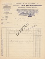 JODOIGNE Factuur Pépinières H. Van Audenaerde - 1920 Avec Belle Illustration (N991) - 1900 – 1949