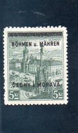 BOHEME ET MORAVIE 1939 ** - Unused Stamps