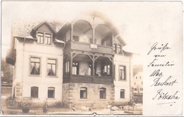 PÖTZSCHA Wehlen SommerLogis Pension Beckert Original Private Fotokarte Der Zeit 30.5.1908 Gelaufen - Bastei (sächs. Schweiz)