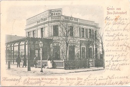 BERLIN Neu Rahnsdorf Restaurant Wilhelmsgarten Bes Hermann Böse 22.11.1900 Gelaufen - Koepenick