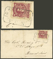 ARGENTINA: Letter Sent By Compañía Gas De Belgrano To Buenos Aires On 21/AP/1886, With 8c. Postage And Rectangular Dates - Storia Postale