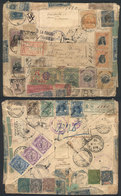 ARGENTINA: JOURNEY THROUGH AMERICA And Unique Combination Of Postages: Registered Cover That Began Its Path Through Vari - Storia Postale