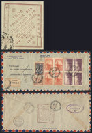 ARGENTINA: Registered Airmail Cover Sent From Buenos Aires To Denmark On 18/JUL/1936 With Spectacular Franking Of 13.65P - Covers & Documents