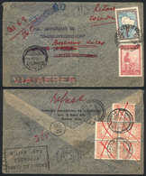 ARGENTINA: 5/OC/1936 Buenos Aires - Netherlands Indies And Returned To Sender, Airmail Cover Sent By C.G.A., With Paris  - Cartas & Documentos