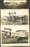 ARGENTINA: AVIATION: 3 Rare Original Photographs Showing The Palomar Airfield In 1911 And The Breguet Limousine "Rosario - Autres & Non Classés