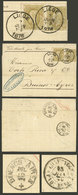 BELGIUM: PAQUEBOT BELGE: 7/JUN/1876 Liége - Buenos Aires, Entire Letter Franked 50c. Alone! (Sc.37 Pair) With Double Dat - Autres & Non Classés