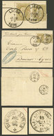 BELGIUM: PAQUEBOT BELGE: 7/JUN/1876 Liége - Buenos Aires, Entire Letter Franked 50c. Alone! (Sc.37 Pair) With Double Dat - Andere & Zonder Classificatie