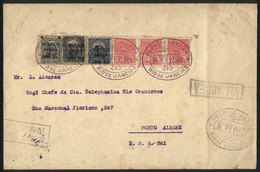 BRAZIL: 8/FE/1929 Rio De Janeiro - Porto Alegre, Cover Carried By C.G.A. Flight, With Arrival Backstamp Of 11/FE, Very N - Cartas & Documentos