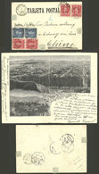 CHILE: RARE DESTINATION: Beautiful Double PC With View Of Concepción, Sent From VICTORIA To China On 1/JUN/1905 Franked  - Cile