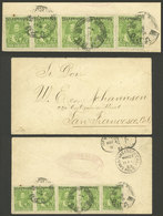 ECUADOR: TELEGRAPH Stamps Used As Postage: Cover Sent From Guayaquil To San Francisco In MAY/1893, Franked On Back With  - Equateur
