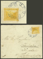 ECUADOR: 15/SE/1894 Guayaquil - Jamaica, Cover Franked With TELEGRAPH Stamp Of 10c. (Yvert 11), With Transit Mark On Bac - Equateur