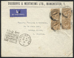 GREAT BRITAIN: 17/JUL/1936 Manchester - Argentina, By Air France, Airmail Cover With Special Mark Applied In Paris 19/JU - Other & Unclassified
